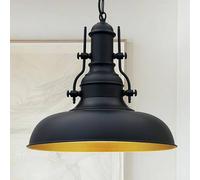 ROYALTECH Nota pendant light, black, Ø 31 cm, metal, E27