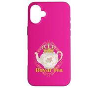 Royalty Crown Pun Tea Lovers Tea Party Funny Case for iPhone 16 Plus