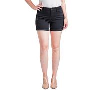 Royalty for Me Womens Women's Curvy High Rise Cuffed Short, W2652 Black, 8