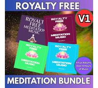 Royalty Free Meditation Music CD Bundle Vol. 1 4CD - Relaxation Meditation Massage Stress Healing