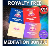 Royalty Free Meditation Music CD Bundle Vol. 2 4CD - Relaxation Meditation Massage Stress Healing