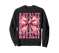 ROYALTY Name Coquette Bow Aesthetic for Women Girls Sweatshirt