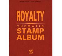Royalty Thematic Stamp Album: With beautiful aesthetic black pages and more than 4300 spaces to sort and display your philately collection. Ideal for beginner adult collectors and kids