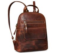 ROYALZ "Providence Genuine Leather Backpack Womens Small - Modern Lightweight City Daypack Elegant for Ladies - Mini Vintage Rucksack Handbag for everyday use