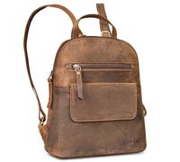 ROYALZ "Providence Genuine Leather Backpack Womens Small - Modern Lightweight City Daypack Elegant for Ladies - Mini Vintage Rucksack Handbag for everyday use