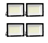 Royana Outdoor LED Floodlight 4 x 100 W, 10000 LM, 6000 K Cool White IP66 Waterproof, Security Floodlight for Garden, Yard, Terrace, Square, Factory