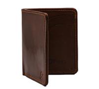ROYBELE Mens Wallet, RFID Leather Wallet, Card Holder, 6 Cards, Flat Bank Notes/Hard Cash Pocket, Slim Minimalist, Front Pocket, Full Grain Long Life Real Leather (HZLBROWN)