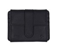 ROYBELE Mens Wallet Slim RFID Blocking Small 6 Credit Card Holder ID Window Cash Coins Magnet Closure Minimalist Top Grain Real Leather Gift Black