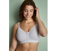 Royce Lingerie Women's Fearne Support Non Wired Bra in Grey | Size: 36F Royce Lingerie Grey 36F