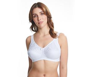 Royce Lingerie Women's Grace Comfort Non Wired Bra in White | Size: 44B Royce Lingerie White 44B