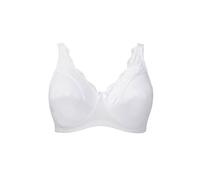 Royce Lingerie Women's Jasmine Comfort Non Wired Bra in White | Size: 40DD Royce Lingerie White 40DD