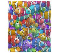 Royce Mcclure Clown Fish Clown School Silky Supersoft Blanket Multicoloured (152Cm X 127Cm)