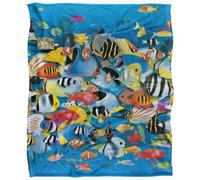 Royce Mcclure Day Dive Silky Tropical Fish Supersoft Blanket Multicoloured (152Cm X 127Cm)