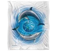 Royce Mcclure Dolphin World Silky Supersoft Blanket Multicoloured (152Cm X 127Cm)