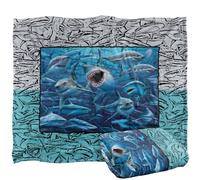 Royce Mcclure Great White Shark Frame Silky Touch Super Soft Throw Blanket 152 X 127 cm