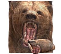 Royce Mcclure Grizzly Bear Head Silky Touch Super Soft Throw Blanket 152 X 127 cm