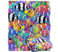 Royce Mcclure Humbugs and Clown Fish Pattern Silky Touch Super Soft Throw Blanket 152 X 127 cm