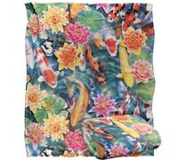 Royce Mcclure Koi Fish Garden Silky Touch Super Soft Throw Blanket 152 X 127 cm