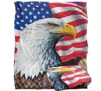 Royce Mcclure Rockets Red Glare American Flag Eagle Silky Touch Super Soft Throw Blanket 152 X 127 cm