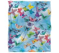 Royce Mcclure Silky Butterfly Sky Supersoft Blanket Multicoloured (152Cm X 127Cm)