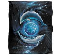 Royce Mcclure Silky Dolphin Planet Supersoft Blanket Multicoloured (152Cm X 127Cm)