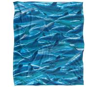 Royce Mcclure Silky Dolphin Race Supersoft Blanket Blue (152Cm X 127Cm)