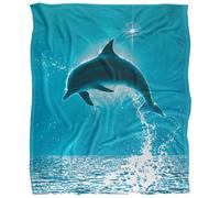Royce Mcclure Silky Dolphin Sun Supersoft Blanket Blue/grey (152Cm X 127Cm)