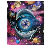 Royce Mcclure Silky Dolphin Universe Supersoft Blanket Multicoloured (152Cm X 127Cm)