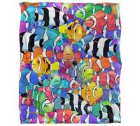 Royce Mcclure Silky Humbugs And Clownfish Supersoft Blanket Multicoloured (152Cm X 127Cm)