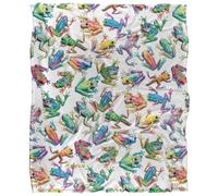 Royce Mcclure Sticky Fingers Silky Frog Supersoft Blanket Multicoloured (152Cm X 127Cm)