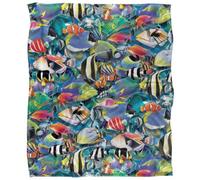 Royce Mcclure Tropical Fish Jam Silky Supersoft Blanket Multicoloured (152Cm X 127Cm)