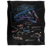 Royce Mcclure Way Down Deep Silky Fish Supersoft Blanket Multicoloured (152Cm X 127Cm)