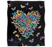 Royce Mcclure Wildheart Silky Butterflies Supersoft Blanket Multicoloured (152Cm X 127Cm)