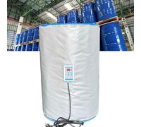 RoyceBee Insulated Drum Heater,Drum Heating Blanket, 55 gal Pail Heater,Drum Honey Heater,Gas Cylinder Heating Blanket 2000W,Temperature&Time Adjustment 0-248℉ Gray