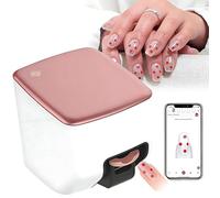RoyceBee Nail Printer,Digital Nail Art Printer Machine,Impresora De UñAs Profesional, 3D 4800DPI DIY Nail Printer Nail Art,Control Through Mobile App w/Gallery,10s Fast Printing,for Home/Salon