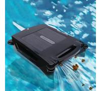 Robotic Solar Pool Skimmer Cleaner, Automatic Cordless Solar Powered Robot Cleaner with Dual Charging Modes 24/7 Cleaning for All Pools Smart Obstacle Avoidance