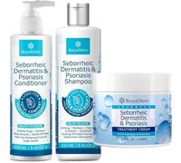 RoyceDerm Neurodermatitis Psoriasis Cream, Psoriasis Seborrheic Psoriasis Conditioner & Shampoo Set, Neurodermatitis Anti-Dandruff Scalp Set for Scalp & Body