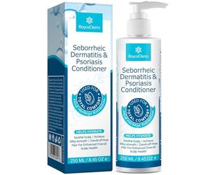 Roycederm Seborrheic Dermatitis Psoriasis Conditioner: Scalp Relief for Folliculitis Psoriasis Dry Itchy Scalp Oily Hair - Dandruff Conditioner for Healthy Hair