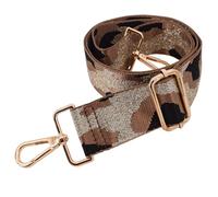 ROYGBCP Replacement Purse Strap Shoulder Strap Adjustable Crossbody Strap for Women Crossbody Wide Shoulder Bag, Golden Clouds-gold Metal Buckle, 26" to 53"