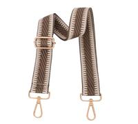 ROYGBCP Replacement Purse Strap Shoulder Strap Adjustable Crossbody Strap for Women Crossbody Wide Shoulder Bag, Khaki Diagonal-gold Hardware, 1.5 inches (3.8 cm) wide