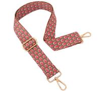 ROYGBCP Replacement Purse Strap Shoulder Strap Adjustable Crossbody Strap for Women Crossbody Wide Shoulder Bag, Pink Feathers-gold Hardware
