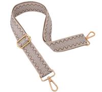ROYGBCP Replacement Purse Strap Shoulder Strap Adjustable Crossbody Strap for Women Crossbody Wide Shoulder Bag, Gray Brackets-gold Hardware, 28-51 inches length, 1.5 inches width