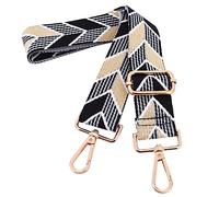 Replacement Purse Strap Shoulder Strap Adjustable Crossbody Strap for Women Crossbody Wide Shoulder Bag, Checkered Color-gold Hardware