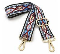 ROYGBCP Replacement Purse Strap Shoulder Strap Adjustable Crossbody Strap for Women Crossbody Wide Shoulder Bag, Rose Red-gold Metal, 3.8cm / 1.5in width, 23 - 51 in length