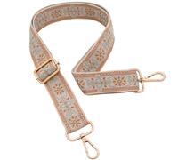 ROYGBCP Replacement Purse Strap Shoulder Strap Adjustable Crossbody Strap for Women Crossbody Wide Shoulder Bag, Orange Star-gold Metal