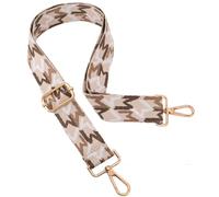 ROYGBCP Replacement Purse Strap Shoulder Strap Adjustable Crossbody Strap for Women Crossbody Wide Shoulder Bag, Khaki M-gold Hardware