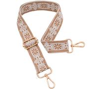 ROYGBCP Replacement Purse Strap Shoulder Strap Adjustable Crossbody Strap for Women Crossbody Wide Shoulder Bag, Camel Star-gold Metal