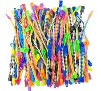 ROYHOO 52PCS 7.5 inches Zipper Bracelets Fidget Toys Sensory Toys Bracelet for Birthday, Party Favors, School Students, Goodie Bags