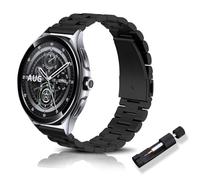 RoYiio 22mm Metal Strap for Xiaomi Watch S5/5/S4/S3/2 | Stainless Steel Replacement Strap for Redmi Watch 5 Active/Lite, for Garmin Venu 4/3 45mm, Beautifully Polished, Waterproof