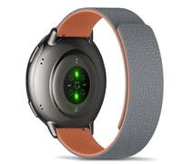 RoYiio Magnetic Bracelet for Amazfit Active 2 Square/Active 2/Bip 3 Pro/Cheetah Square Bracelet 20 mm Soft Comfort Sport Silicone Replacement Strap for Amazfit GTR Mini/GTS 4/GTS 3 - Grey Orange